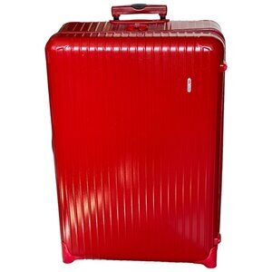 Rare RIMOWA RED Check-In Size Luxury Travel Bag